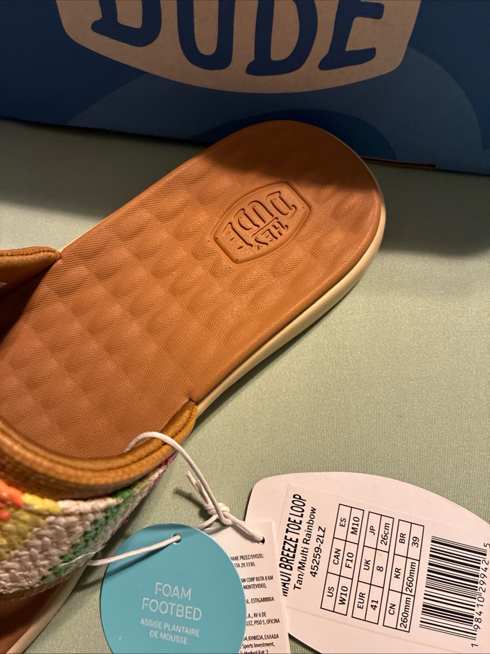 Hey dude ladies Maui breeze sandals size 10 - Picture 4 of 6